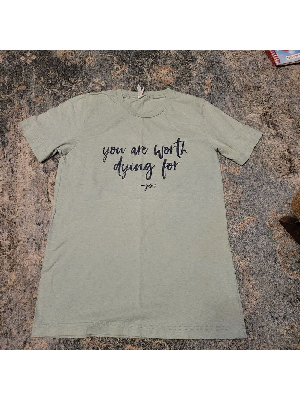 Bella Canvas Light Green Tee Size S